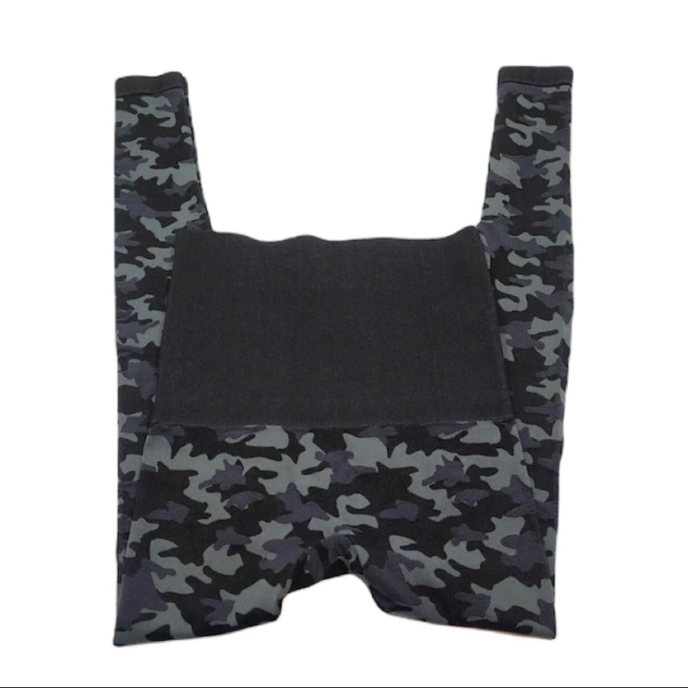 Preggo Leggings Black Camo Maternity Over The Belly Stretch Size S/M Wom…
